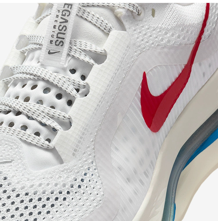 Nike Pegasus Premium Running Shoes in White Red IH7347-111 - product image from the listing.