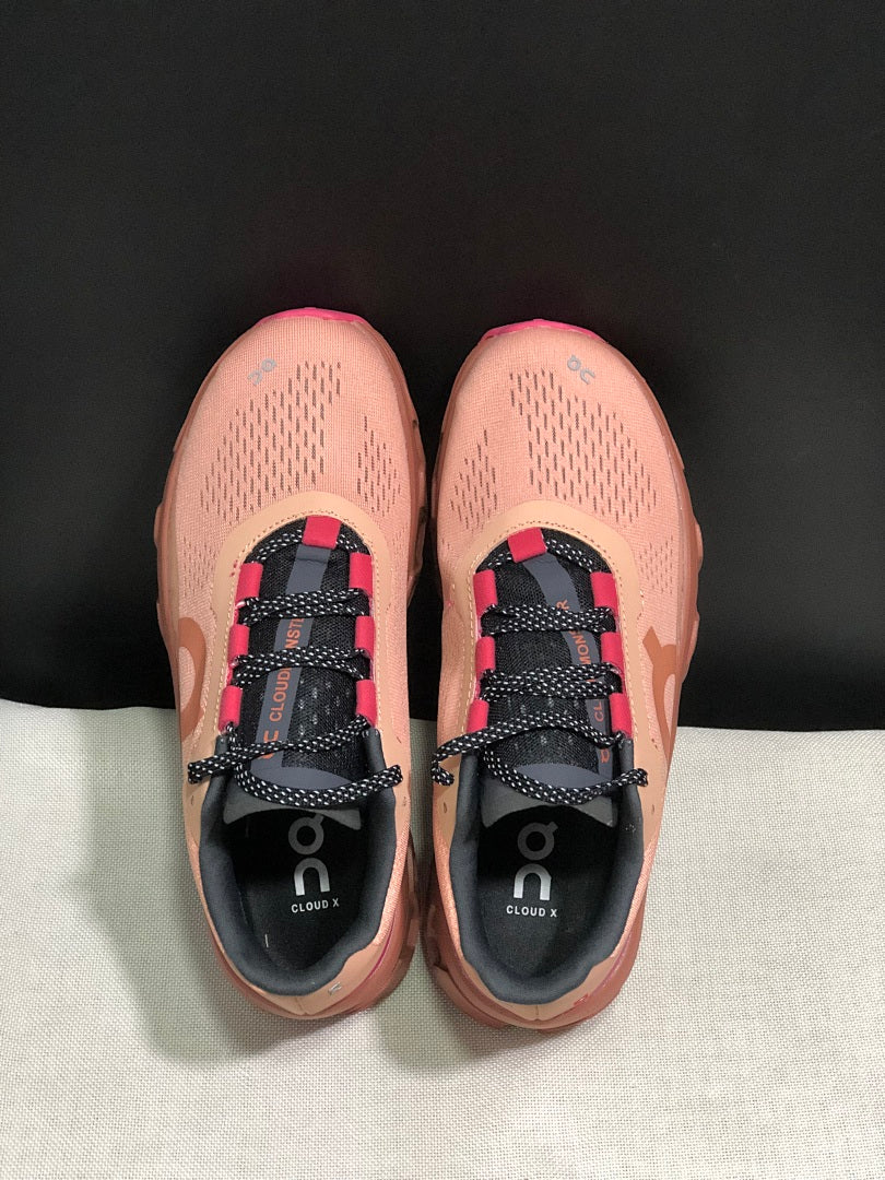 On Cloudmonster Running Sneakers in Pink - product image from the listing.