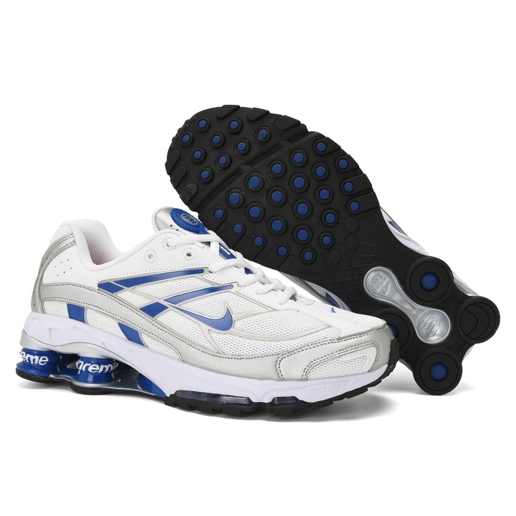 Nike Shox Ride 2 Sneakers in White, in Gray and Red - product image from the listing.