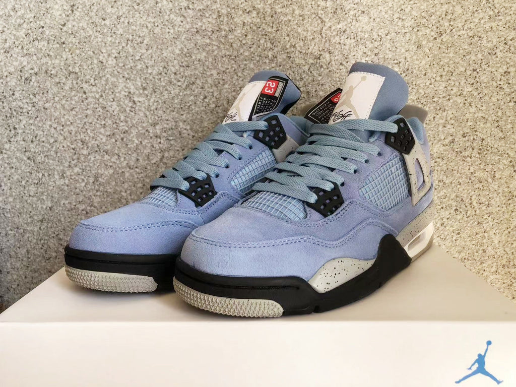 Jordan 4 Sneakers in University Blue - product image from the listing.