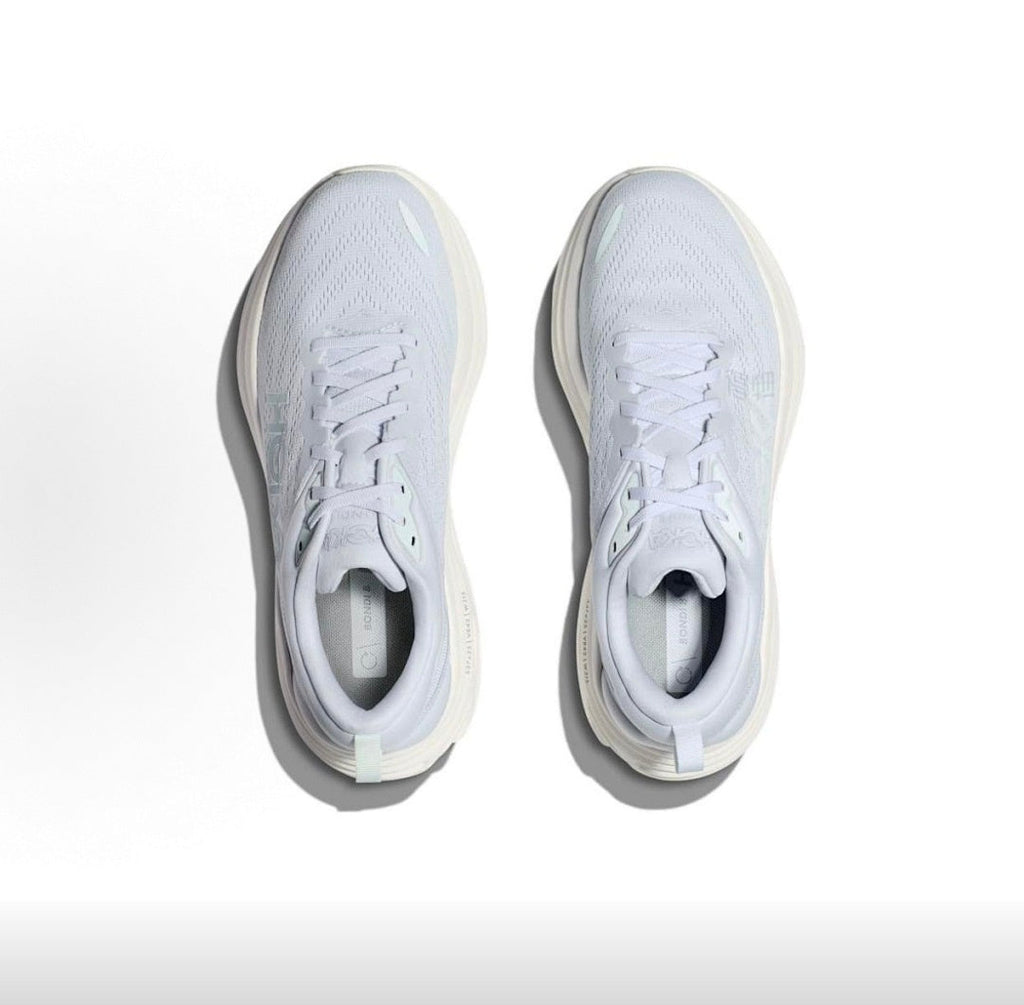 HOKA Bondi 8 Running Sneakers in White - product image from the listing.