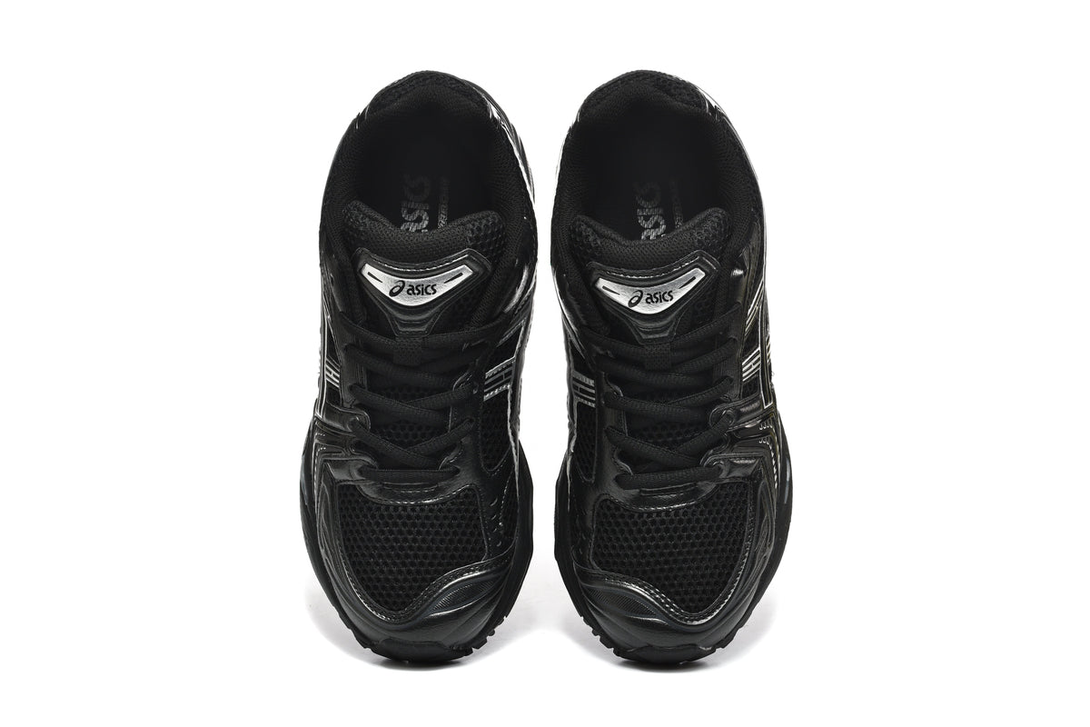 ASICS Gel-Kayano 14 Sneakers in Black and Silver - product image from the listing.