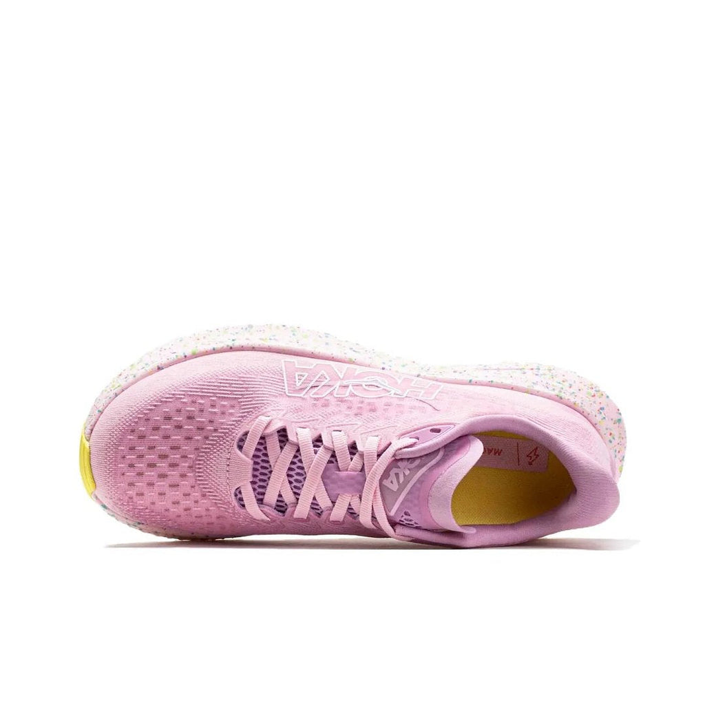 HOKA Pink Shoes for Running with Speckled Midsole - product image from the listing.