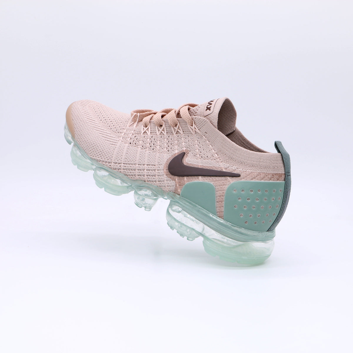 Nike Air VaporMax 2018 Knit Sneakers in Pink Mint 942843-2039 - product image from the listing.