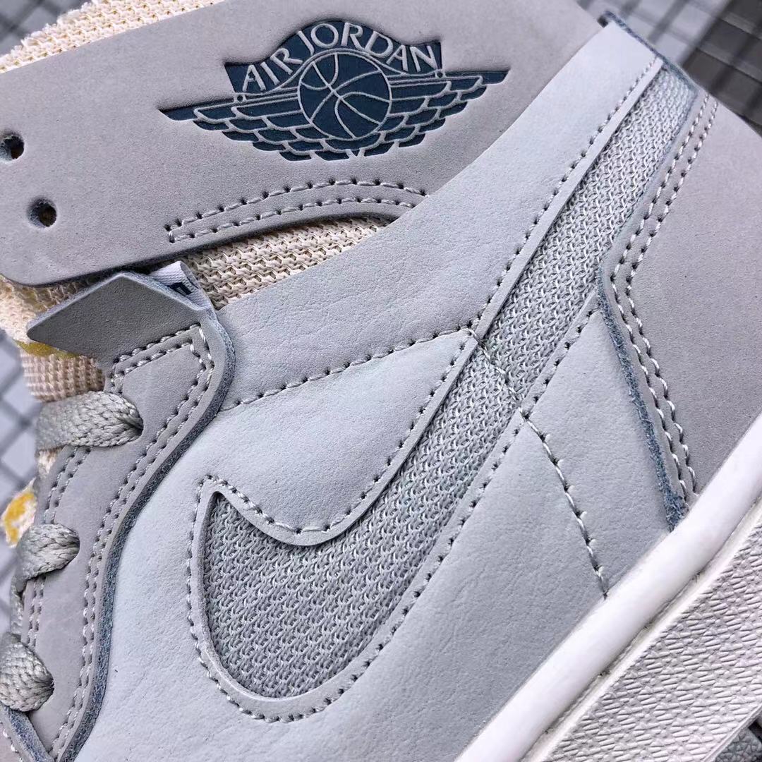 Air Jordan 1 Zoom Comfort London Sneakers Grey DH4268-001 - product image from the listing.