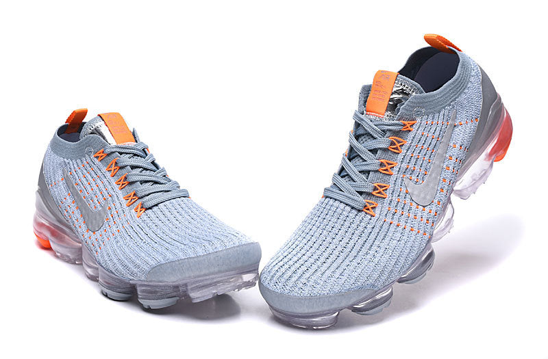 Nike Air VaporMax Flyknit 3 in Light Grey Orange AJ6900-003 - product image from the listing.