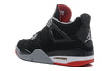 Jordan 4 Retro Basketball Shoes in Black/Red - product image from the listing.