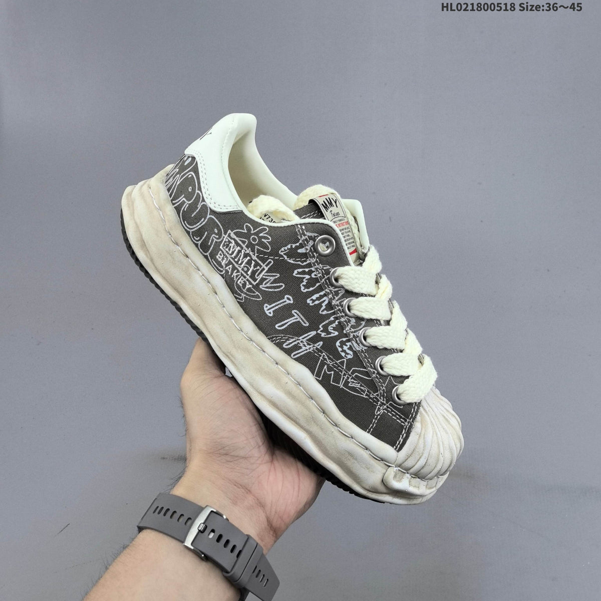 Maison Mihara Yasuhiro Blakey Low-Cut Sneakers, Graphic Print - product image from the listing.