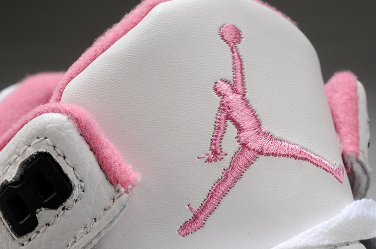 Air Jordan 3 High-Top Sneakers White Pink - product image from the listing.