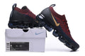 Nike Air VaporMax Flyknit 2 Sneakers in Burgundy Navy - product image from the listing.
