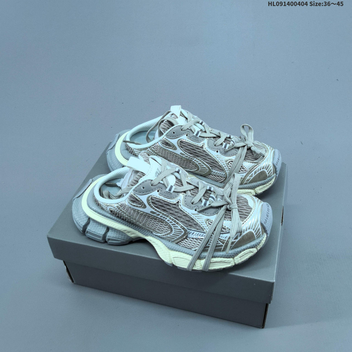 Balenciaga 3XL Mesh Sneakers in Black, Silver or in Grey - product image from the listing.