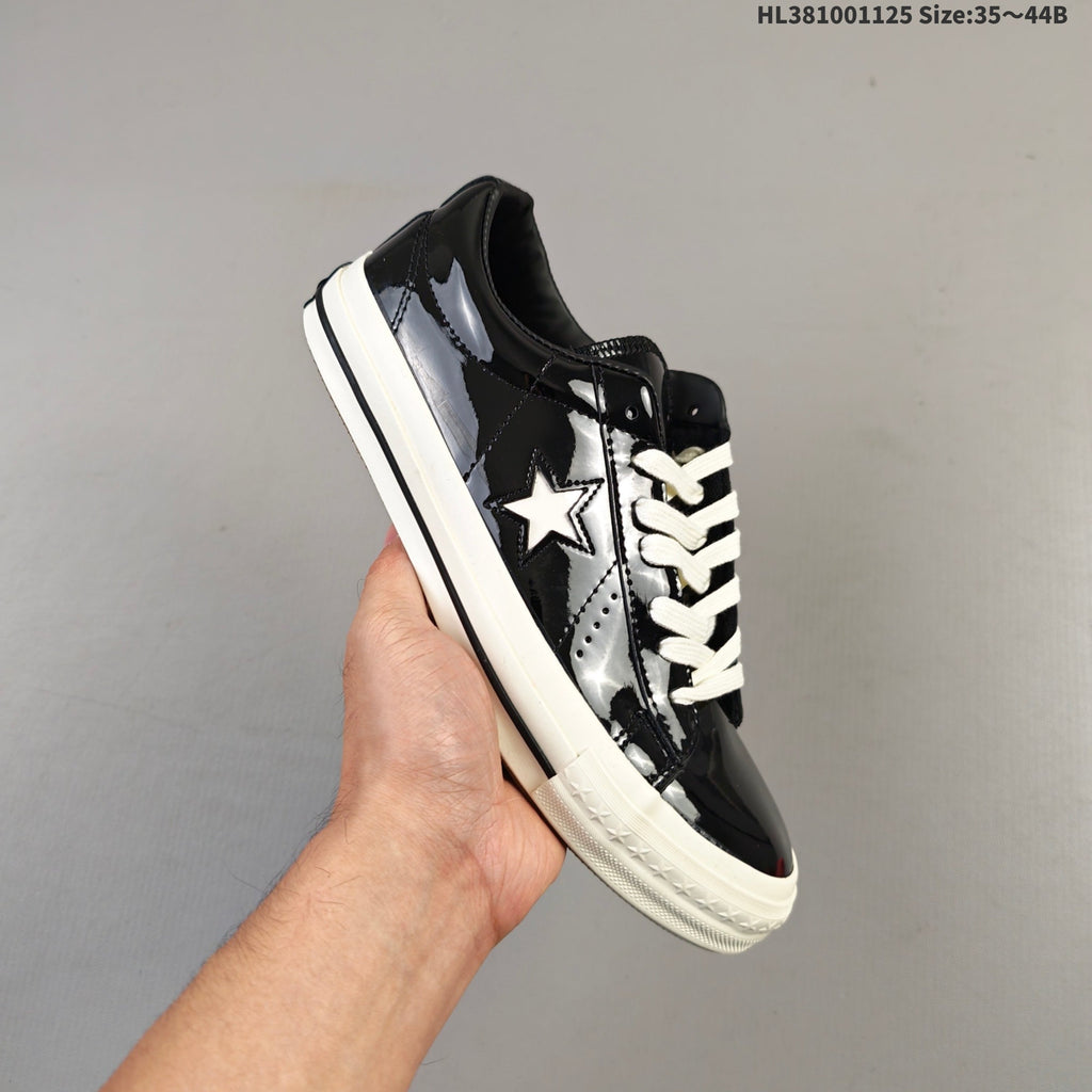 Converse 1970s Noritake Low-Cut Sneakers, Black Patent - product image from the listing.