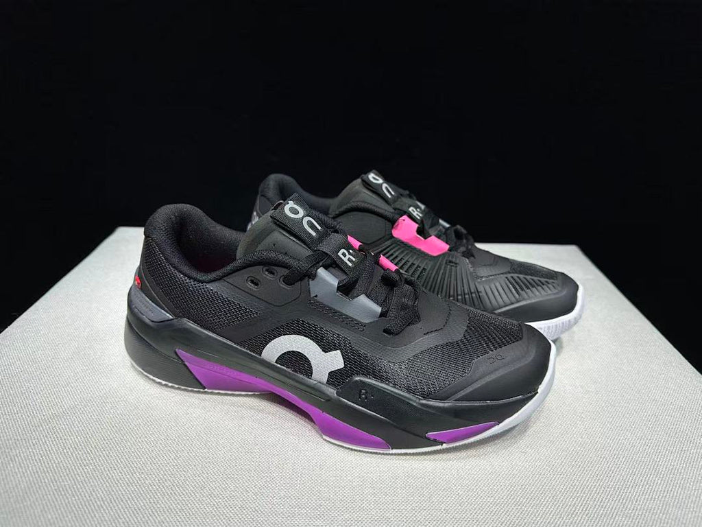 On The Roger Pro Fire Clay Tennis Shoes in Black Pink - product image from the listing.