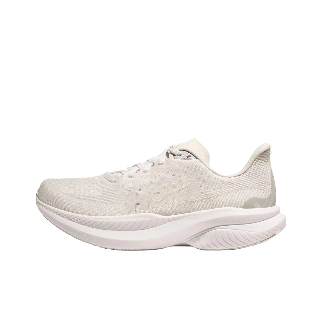 HOKA Mach 6 Running Shoes, in White - product image from the listing.