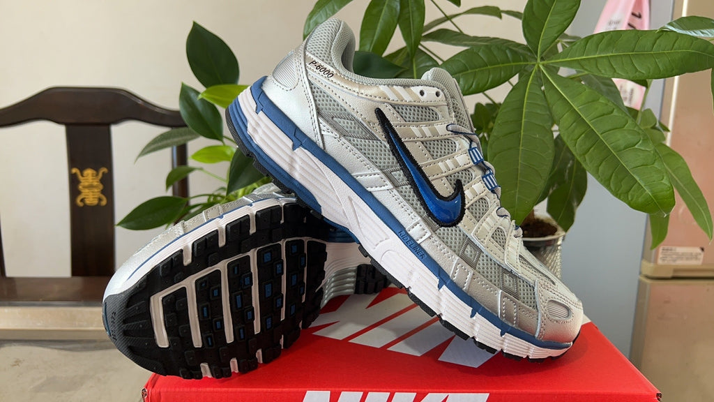 Nike P-6000 Sneakers in White Grey Blue BV1021-001 - product image from the listing.