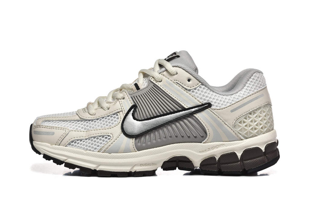 Cream and Silver Nike Zoom Vomero 5 Sneakers - product image from the listing.