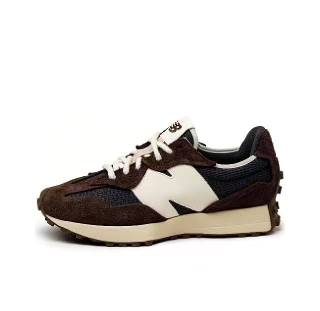 New Balance U327WVB Sneakers in Brown and Cream - product image from the listing.