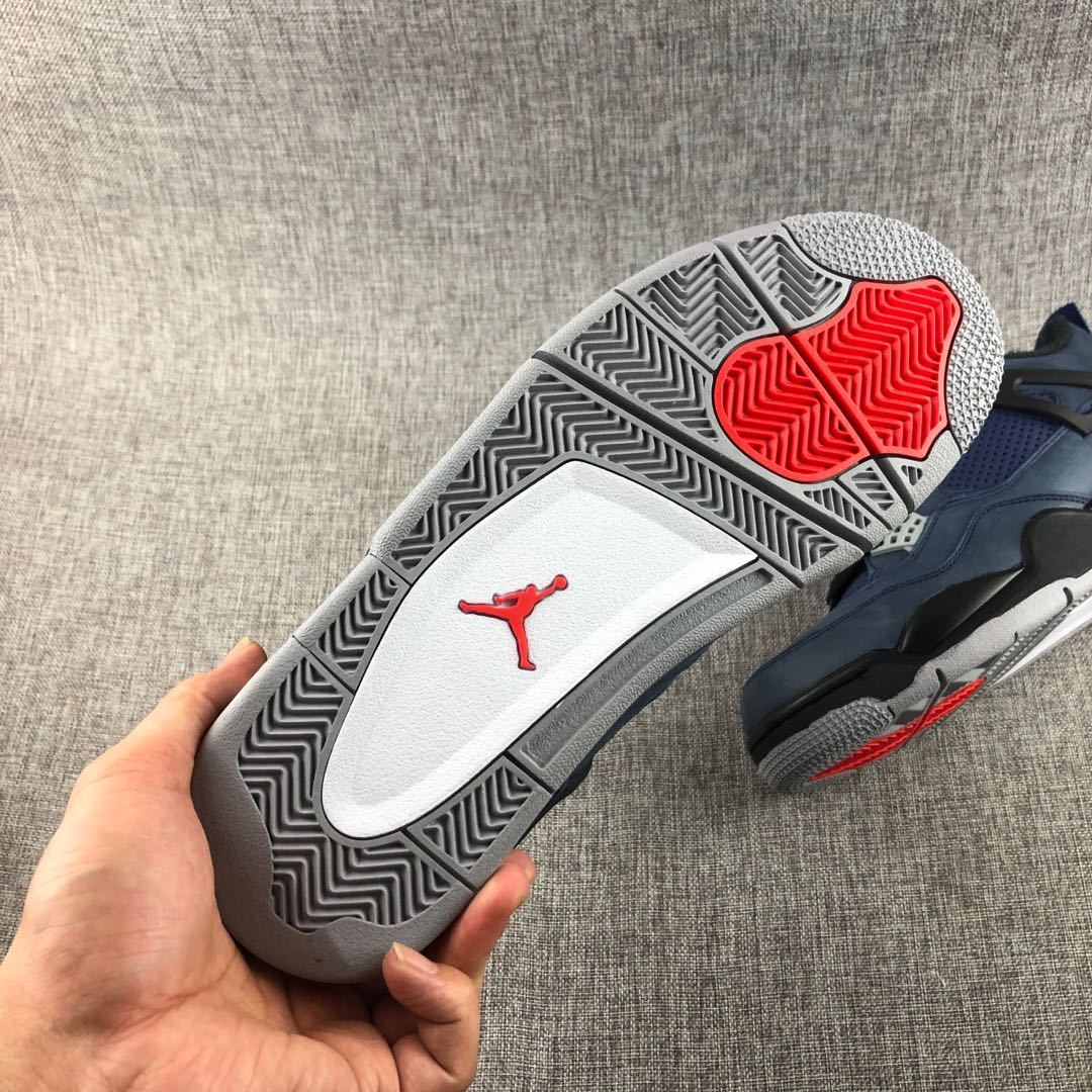 Air Jordan 4 Little Eminem Navy Sneakers - product image from the listing.