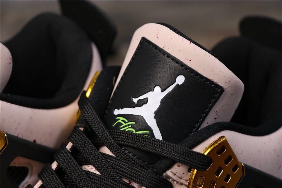 Air Jordan 4 Retro Silt Red Black Pink Sneakers - product image from the listing.
