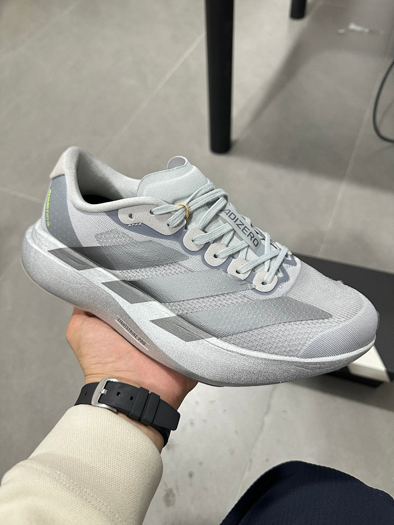 adidas Adizero Evo SL Running Shoes in Light Grey - product image from the listing.