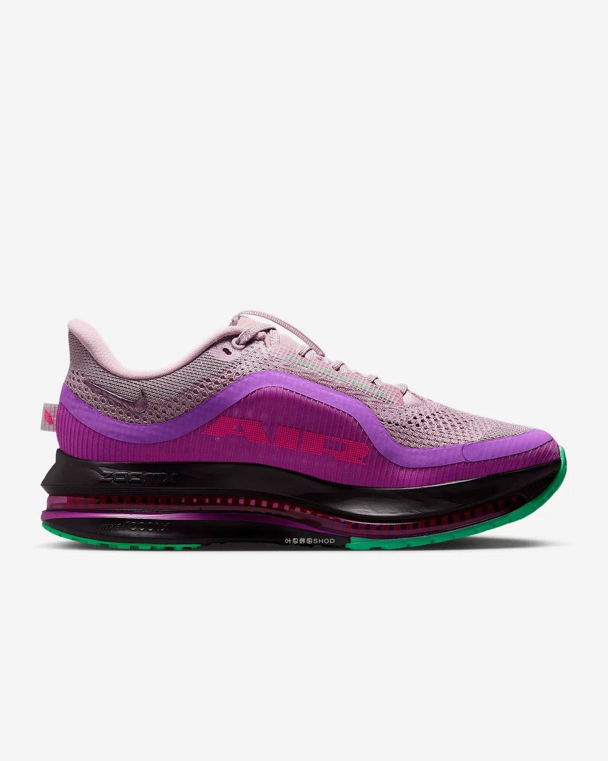 Nike Pegasus Premium Running Shoes in Pink Purple II0602-500 - product image from the listing.