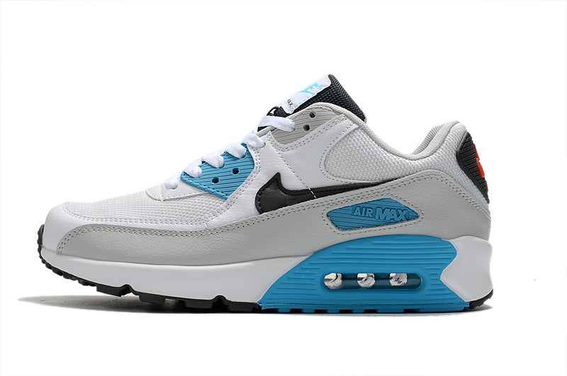 Nike Air Max 90 Sneakers in White Blue Red - product image from the listing.