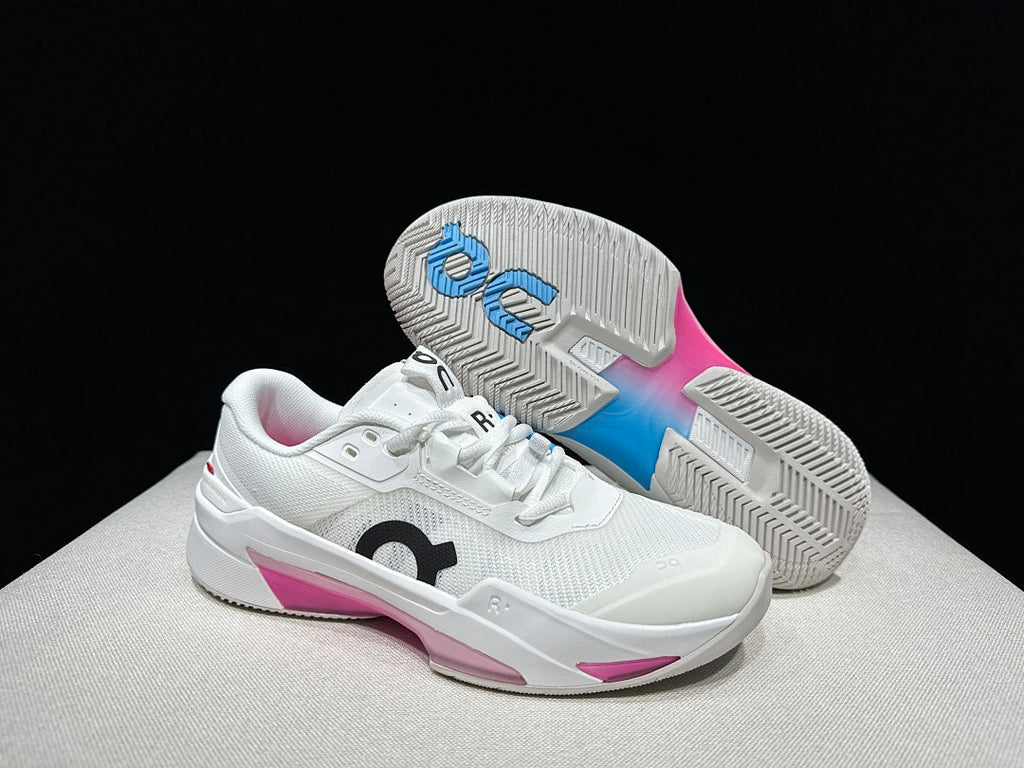 On The Roger Pro Fire Clay White Court Trainers - product image from the listing.