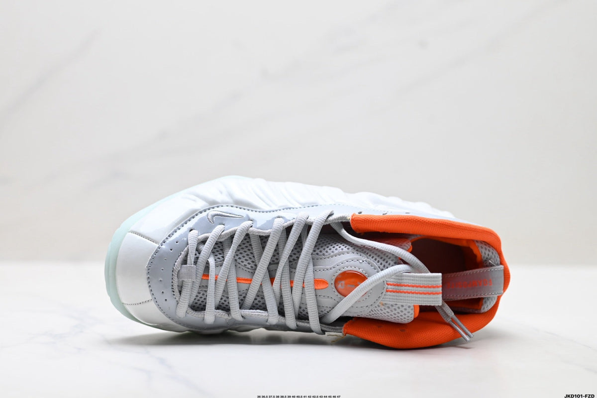 Nike Air Foamposite One Penny Hardaway Sneakers in Gray Orange - product image from the listing.