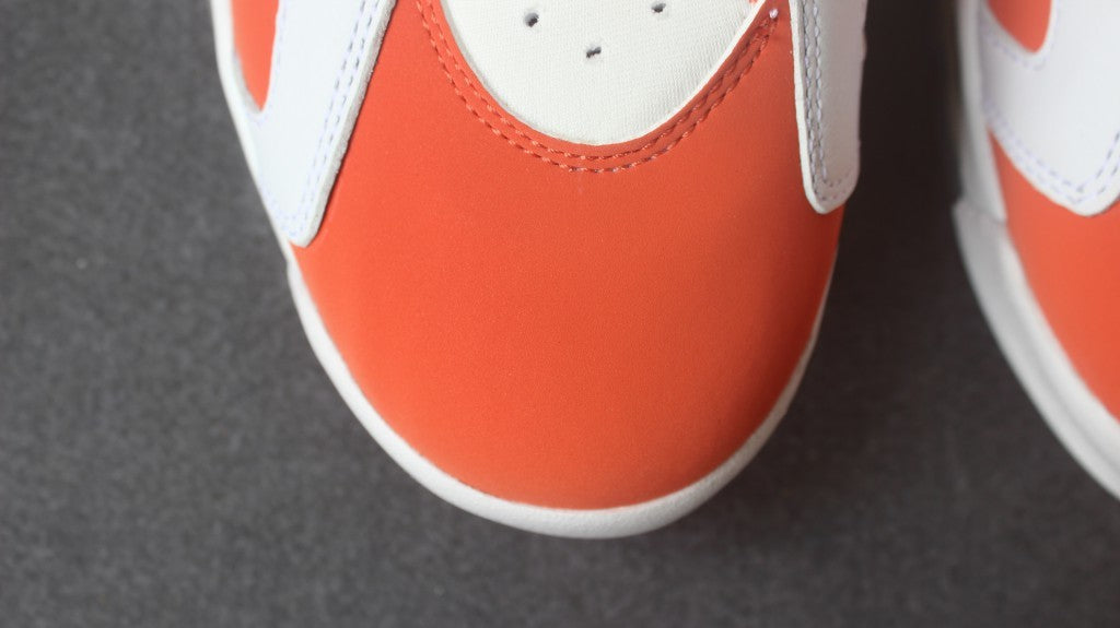 Air Jordan 6 Gatorade Basketball Sneakers in White Orange - product image from the listing.