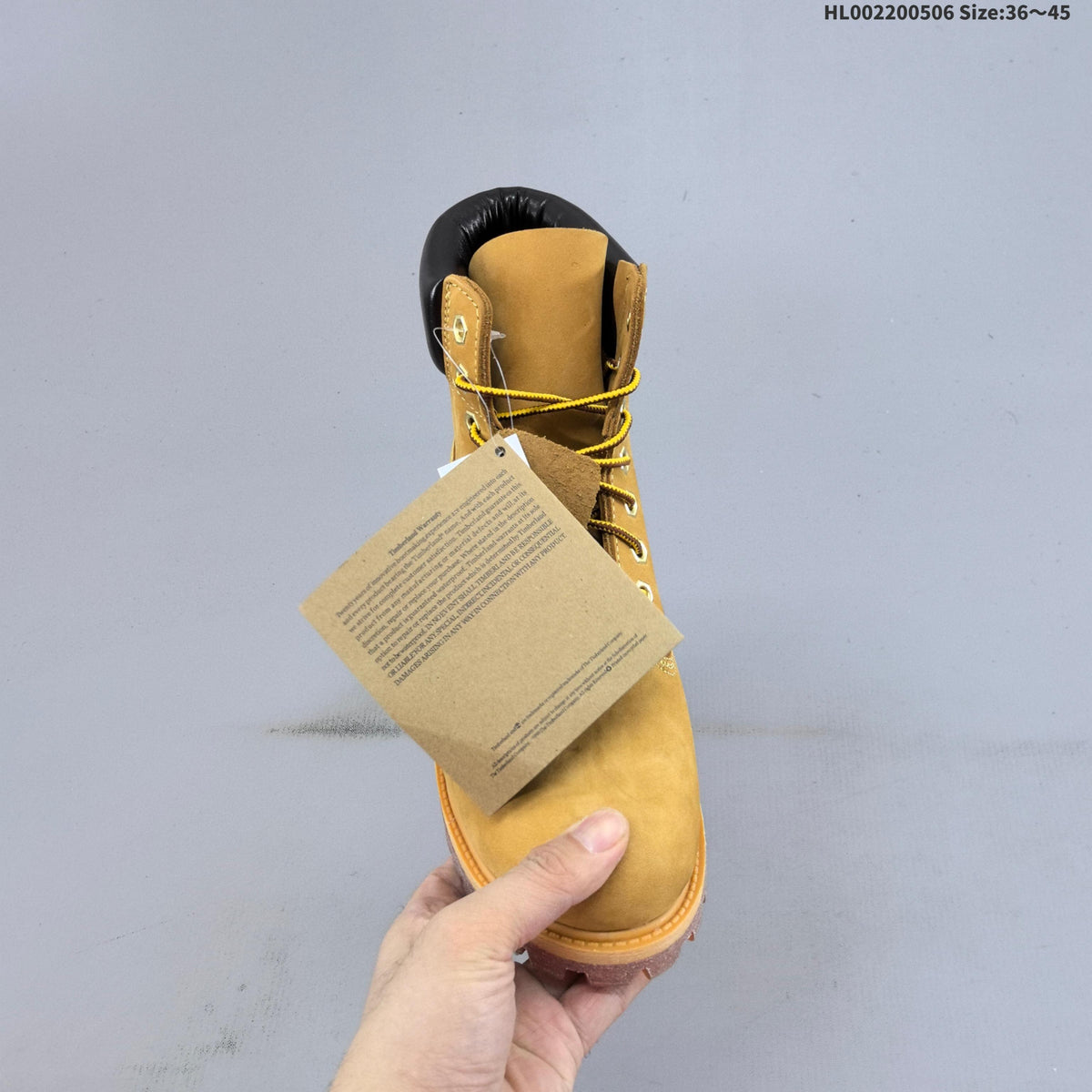 6-Inch Leather Boots in Wheat by Timberland - product image from the listing.