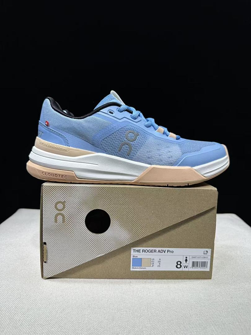 On THE ROGER Advantage Pro Blue Tennis Footwear - product image from the listing.