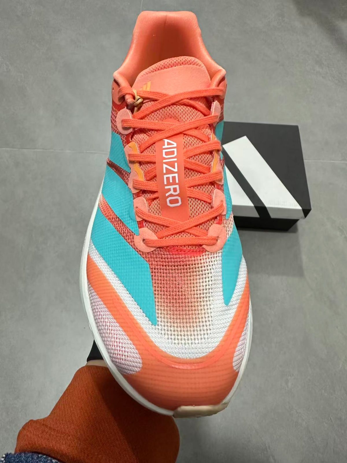 Nike Air Zoom Alphafly NEXT% 3 Running Shoe in Coral Turquoise - product image from the listing.