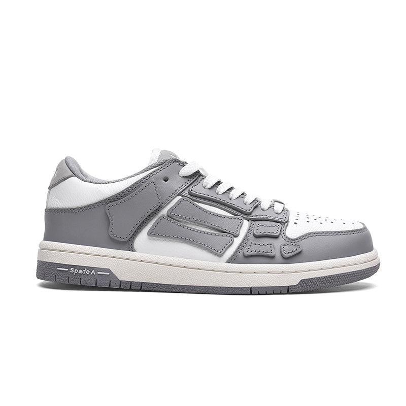 Gray Low-Top Sneakers in and White MFS003-043 - product image from the listing.