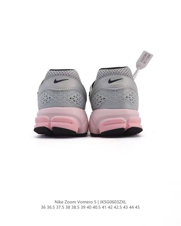 Nike Zoom Vomero 5 Sneakers in Silver Pink JKS0603ZXL - product image from the listing.