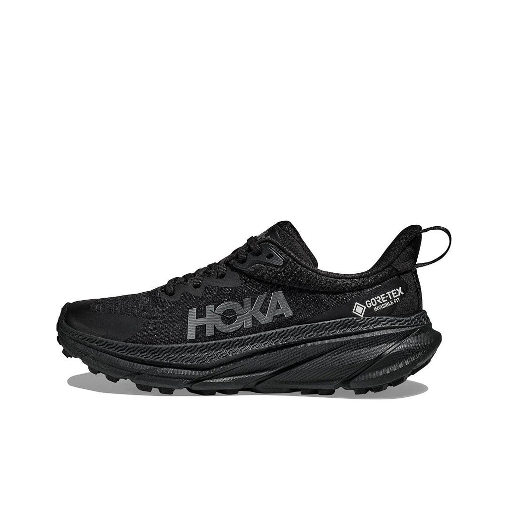 HOKA Challenger 7 Trail Running Shoes in Black - product image from the listing.