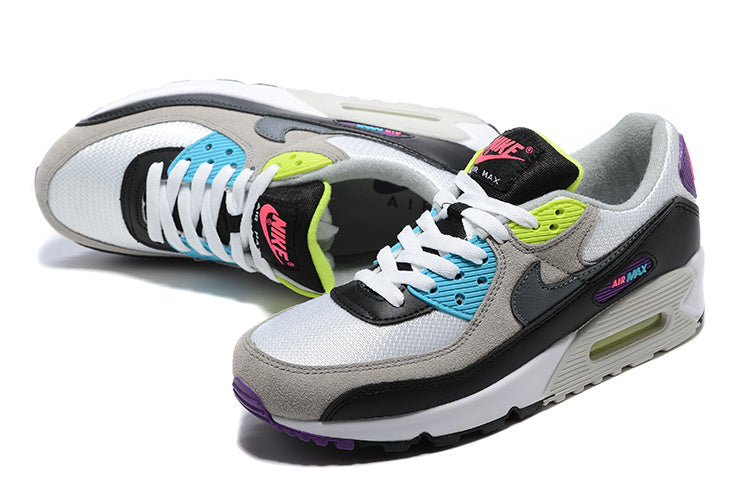 Nike Air Max 90 Sneakers in White Black Multicolor DR9900-100 - product image from the listing.