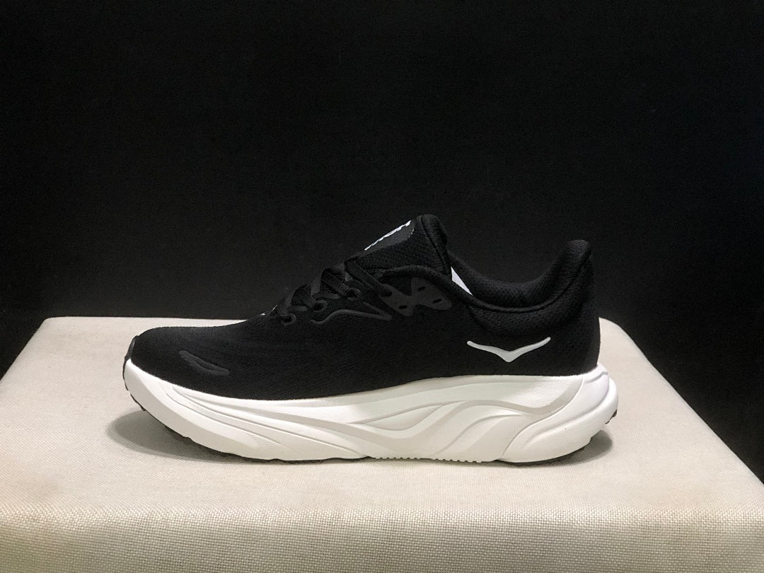 HOKA Arahi 8 Running Shoes in Black and White - product image from the listing.