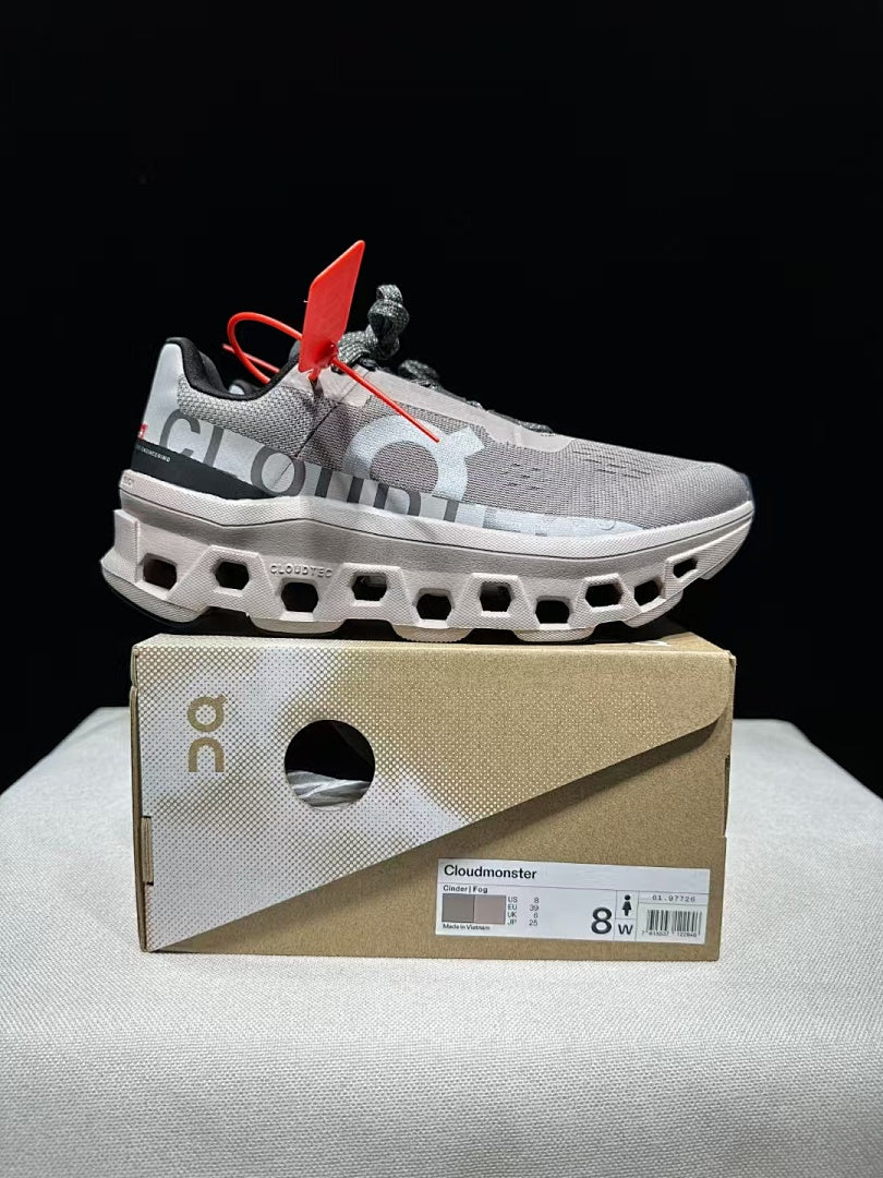 On Cloudmonster Trainers in Cinder Fog - product image from the listing.