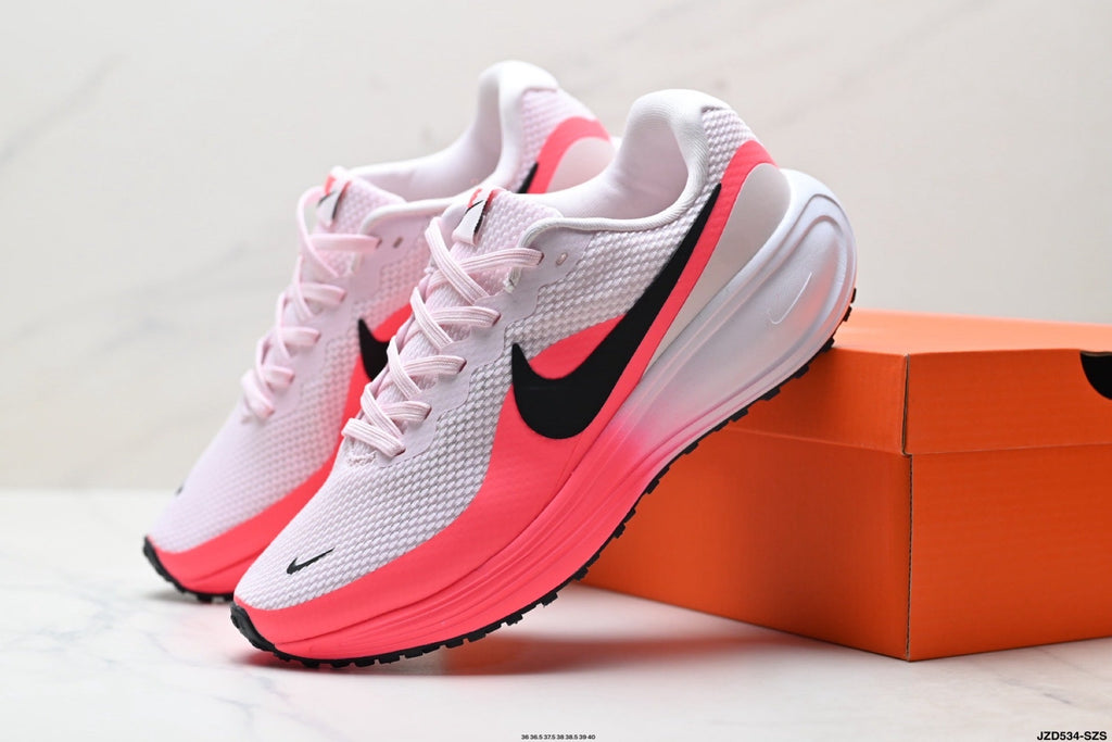 Women's Nike Revolution 8 Running Shoes White Pink - product image from the listing.