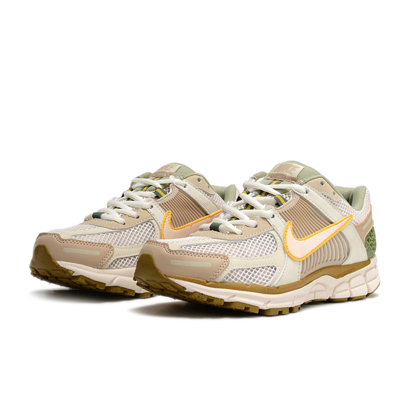 Cream and Olive Nike Air Zoom Vomero 5 Running Shoes - product image from the listing.