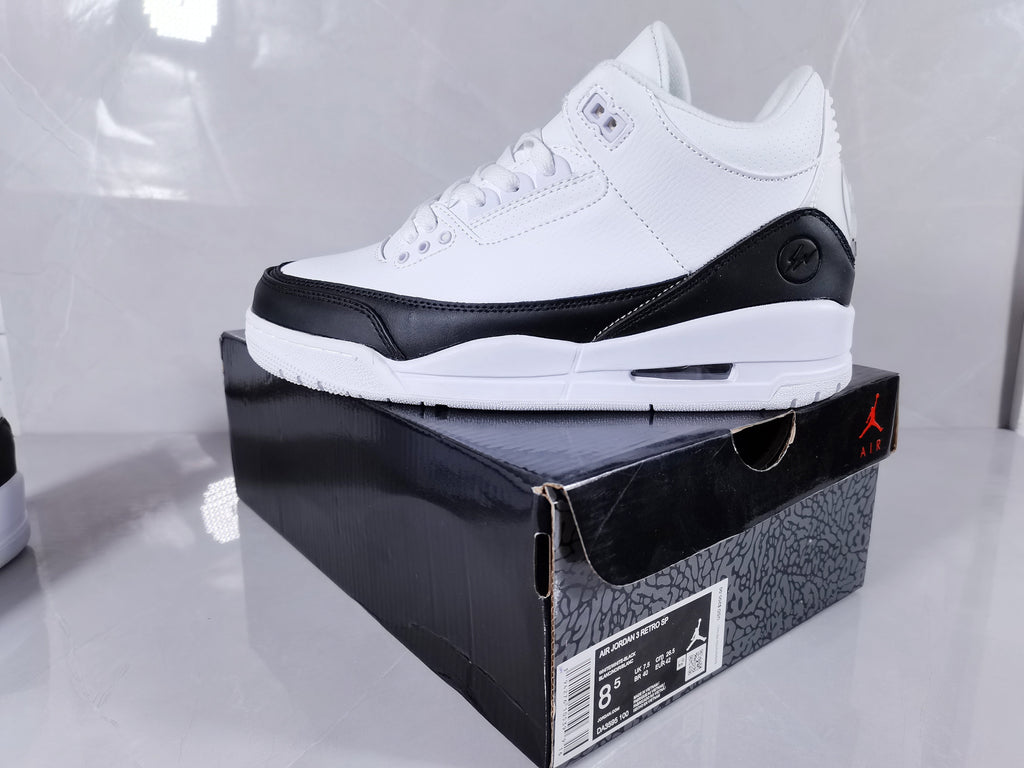 Nike Air Jordan 3 Retro SP Sneakers in White Black - product image from the listing.