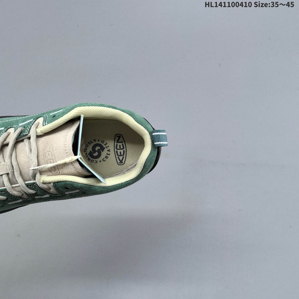 KEEN Jasper Low-Cut Outdoor Sneakers, Green, 1022266 - product image from the listing.