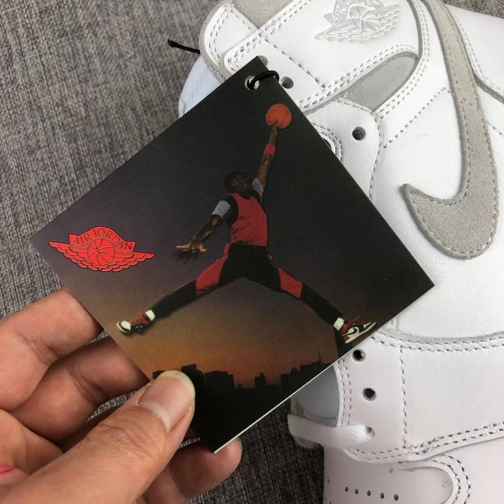 Air Jordan 1 High '85 Neutral Grey Sneakers BQ4422-100 - product image from the listing.