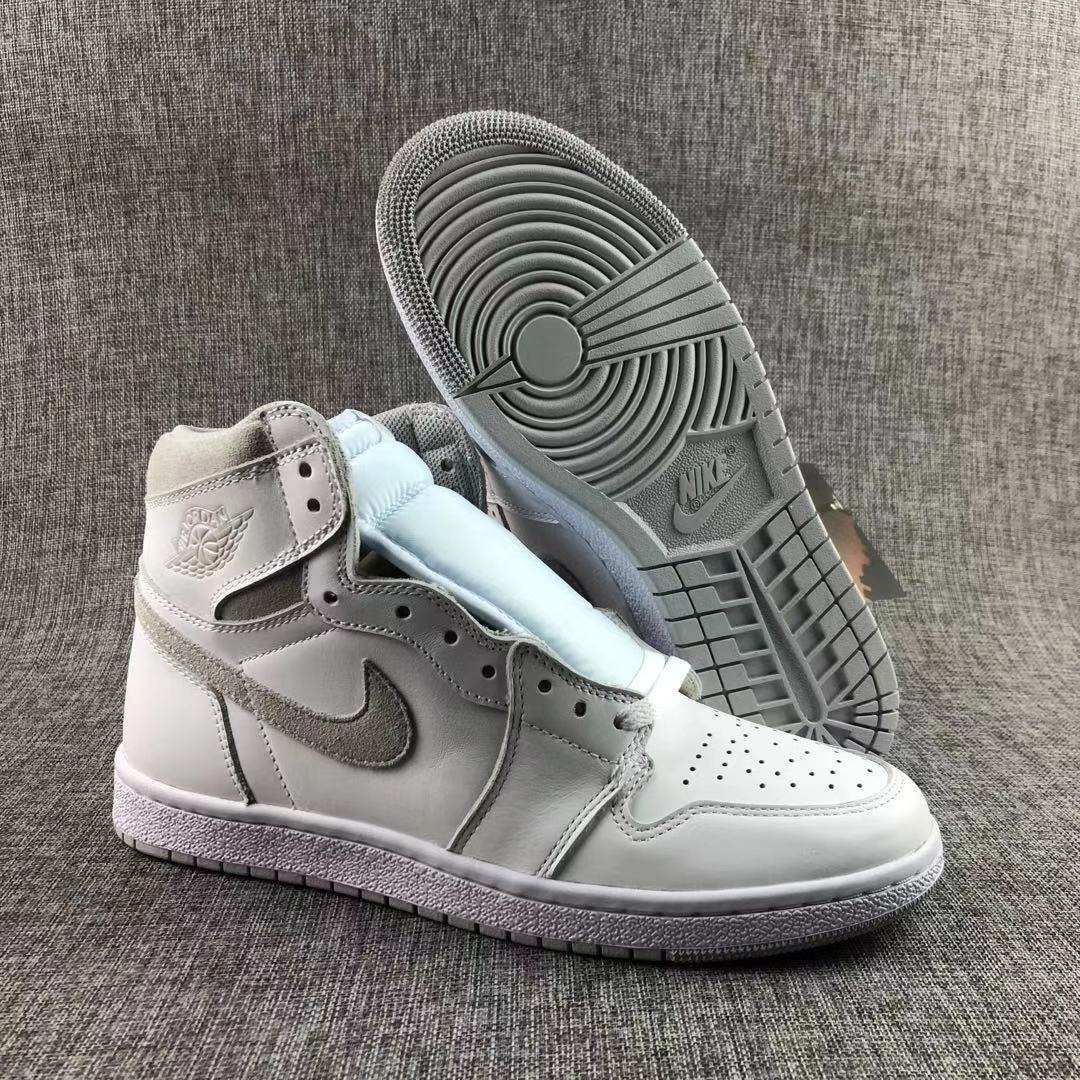 Air Jordan 1 High '85 Neutral Grey Sneakers BQ4422-100 - product image from the listing.