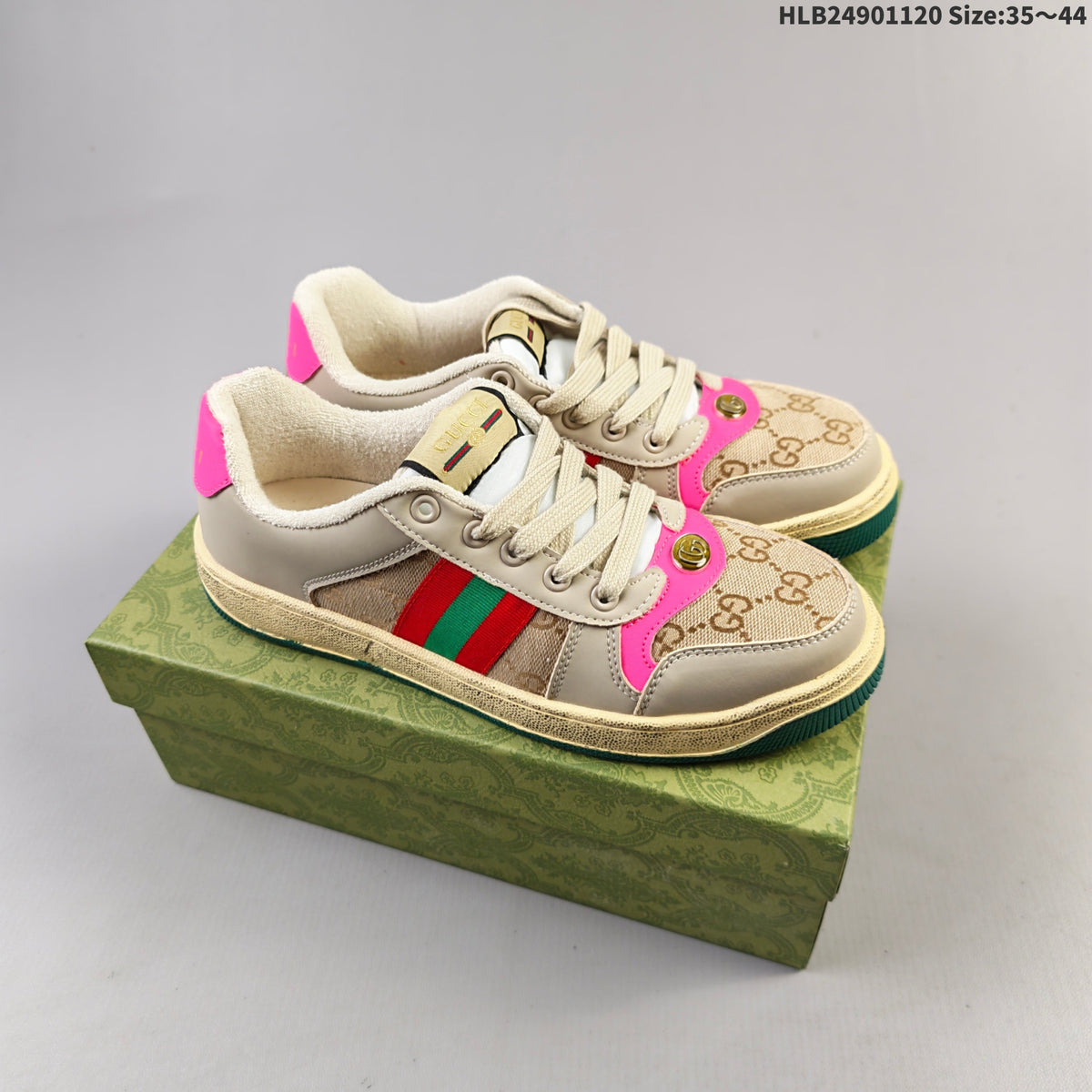 Gucci Distressed Screener Low-Cut Sneakers - product image from the listing.