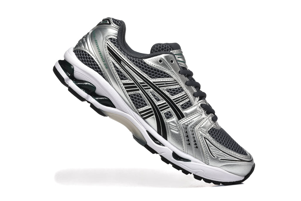 ASICS Gel-Kayano 14 Sneakers in Silver Black - product image from the listing.