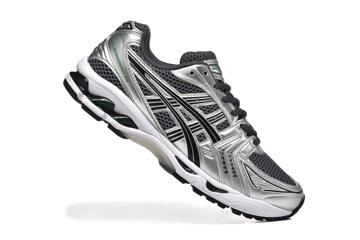 ASICS Gel-Kayano 14 Sneakers in Silver Black - product image from the listing.