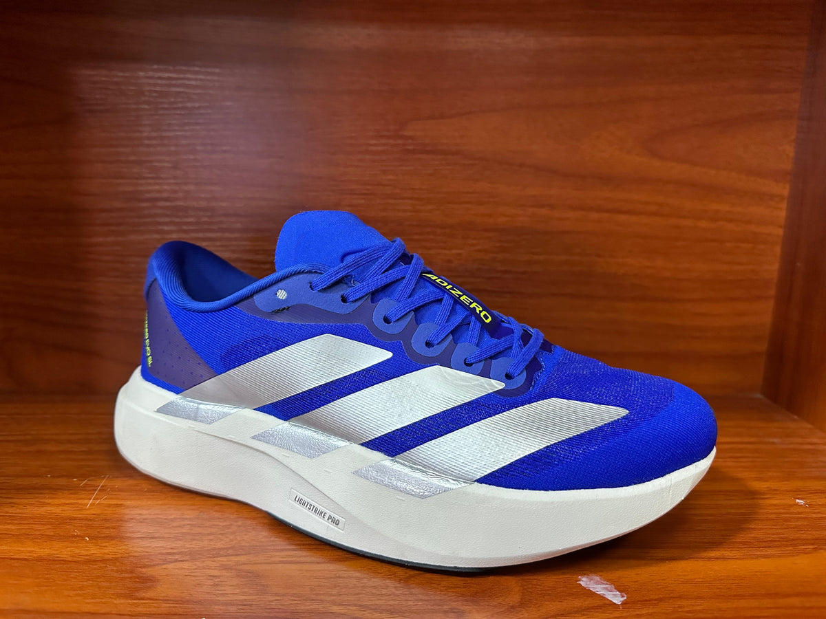Blue adidas Adizero Running Shoes - product image from the listing.