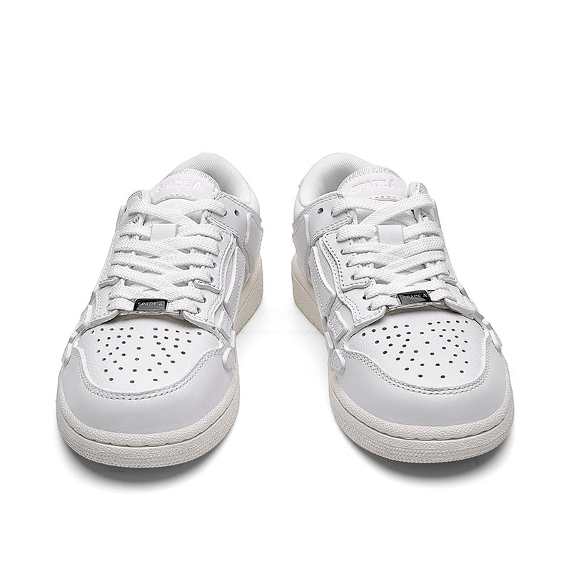 White Low-Top Sneakers in Bone MFS003-194 - product image from the listing.