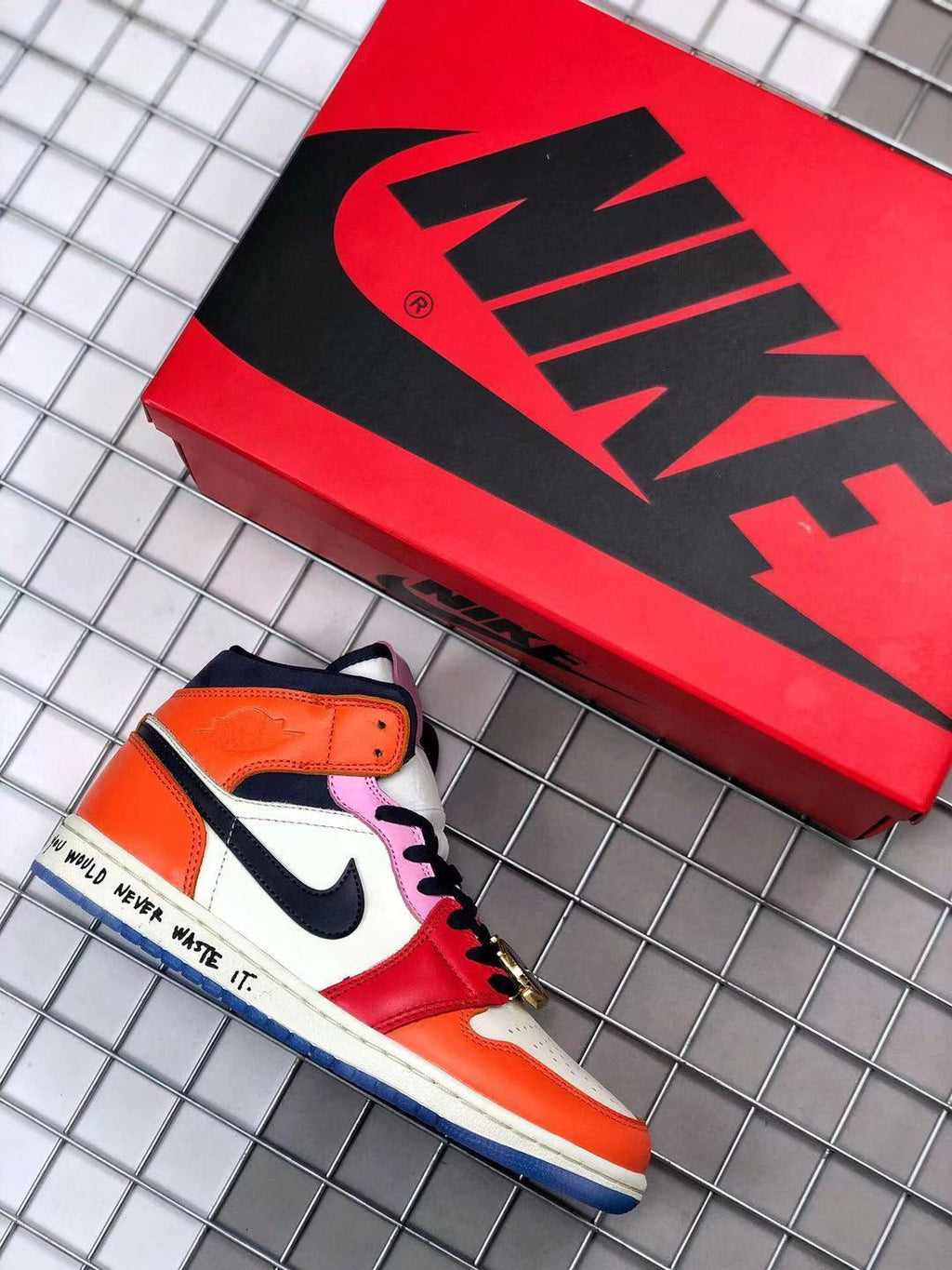 Melody Ehsani x Air Jordan 1 Mid Sneakers in Multicolor - product image from the listing.